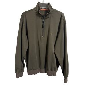 Bob Timberlake Brown Quarter Zip Pullover Sweatshirt Men’s Size Medium